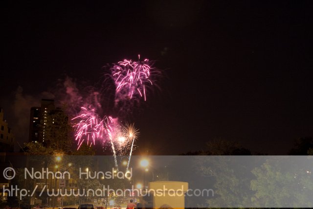 Minneapolis fireworks on 4 July 2010